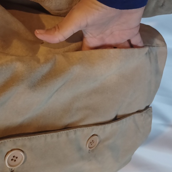 Bagatelle Anthropologie Nude Leather Jacket Pockets Medium - Picture 4 of 9